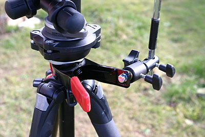 attaching to the tripod