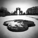 Priory in the snow